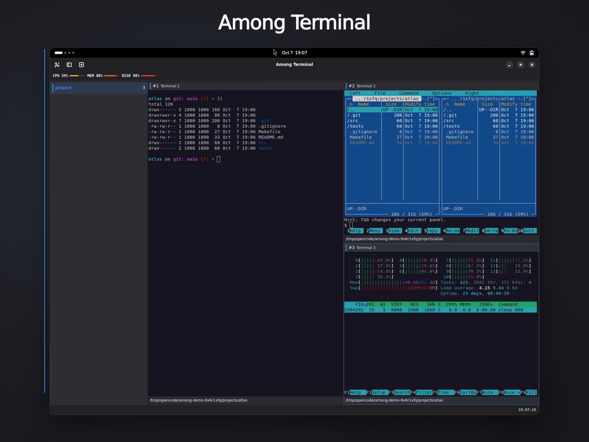 Watch the extended Among Terminal presentation